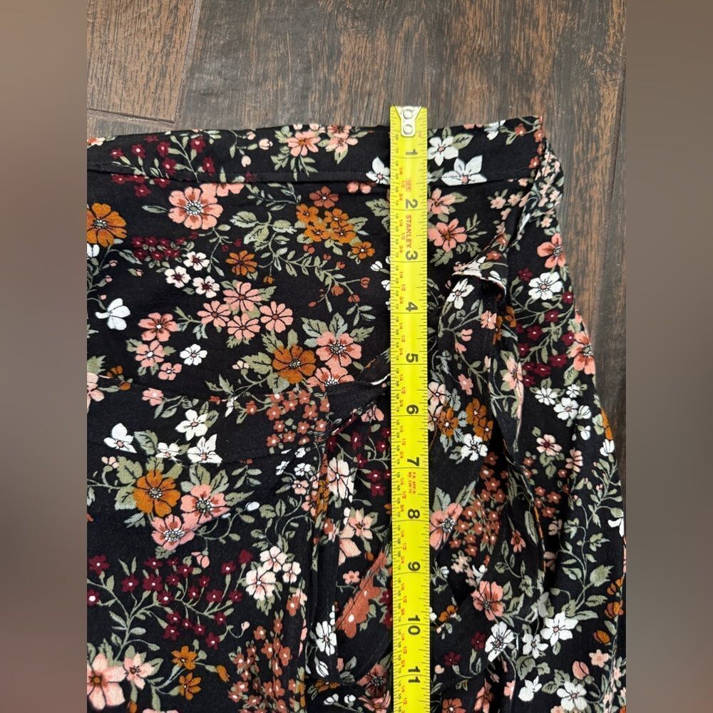 🌼 Abercrombie & Fitch Floral Ruffle Wrap Skirt sz XS - Picture 14 of 17